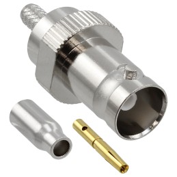 1 pcs : VB30-2061 - CONN BNC JACK STR 75 OHM CRIMP