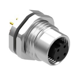 1 pcs : 54-00344 - M12 B-CODE 4POS RCPT PANEL MOUNT