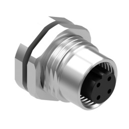 1 pcs : 54-00345 - M12 B-CODE 4POS RCPT PANEL MOUNT