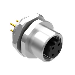 1 pcs : 54-00341 - M12 B-CODE 4POS RCPT PANEL MOUNT