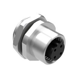 1 pcs : 54-00338 - M12 B-CODE 4POS RCPT PANEL MOUNT