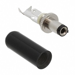 1 pcs : 760BK - CONN PWR PLUG 2.5X5.5MM SOLDER