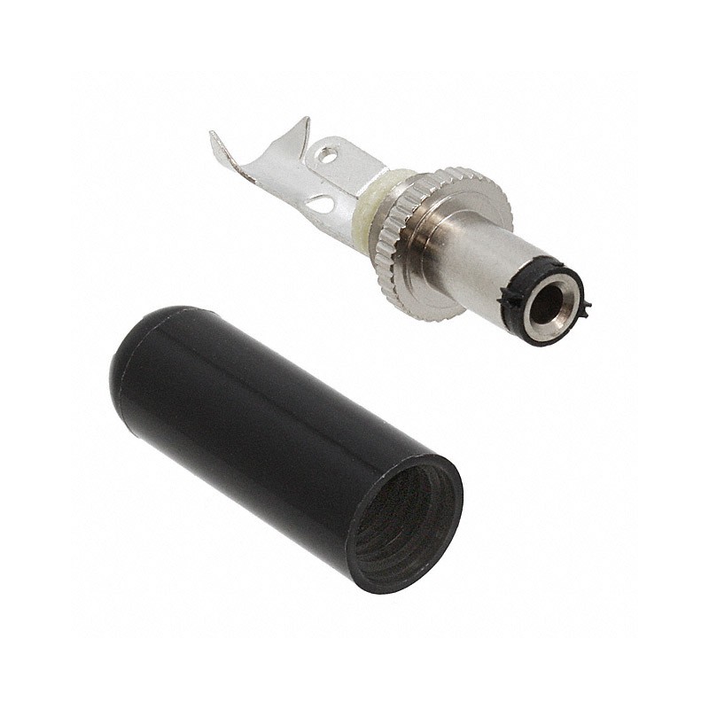 1 pcs : 760BK - CONN PWR PLUG 2.5X5.5MM SOLDER