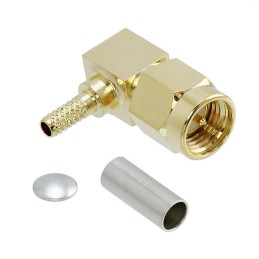 1 pcs : 0733910230 - CONN SMA PLUG R/A 50 OHM SOLDER