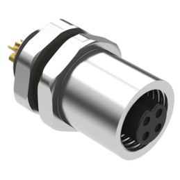 1 pcs : 54-00105 - CONN RCPT FMALE 4P GOLD SLDR CUP