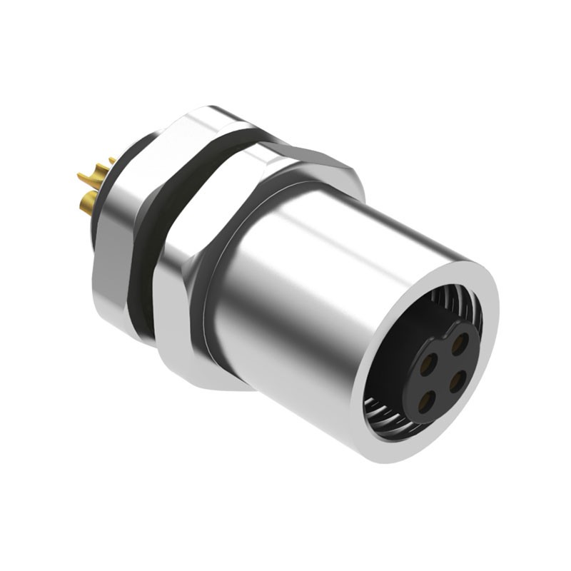 1 pcs : 54-00105 - CONN RCPT FMALE 4P GOLD SLDR CUP