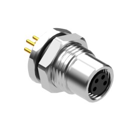 1 pcs : 54-00278 - M8 A-CODE 4POS RCPT PANEL MOUNT