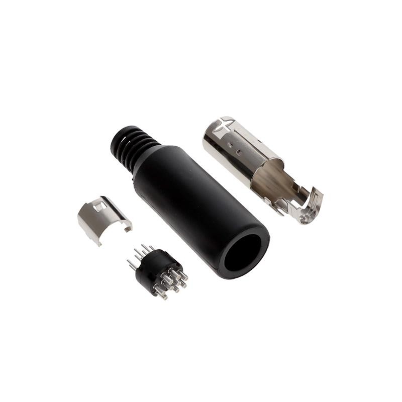 1 pcs : KMDAX-9P - MINI-DIN PLUG 9POS