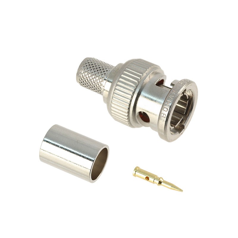 1 pcs : SBC1694A - CONN BNC PLUG STR 75 OHM CRIMP
