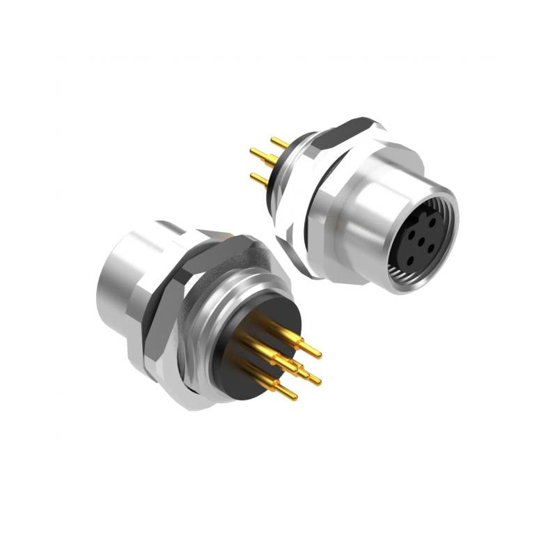 1 pcs : 54-00351 - M12 B-CODE 5POS RCPT PANEL MOUNT