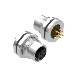 1 pcs : 54-00354 - M12 B-CODE 5POS RCPT PANEL MOUNT