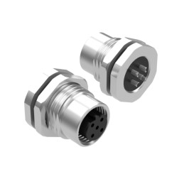 1 pcs : 54-00355 - M12 B-CODE 5POS RCPT PANEL MOUNT