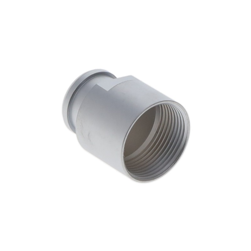 1 pcs : FFM.2B.130.LC - CONN BACK-NUT COLLET SILVER