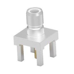 1 pcs : 2477461-1 - SMB MALE STR PCB THRU HOLE 6 GHZ
