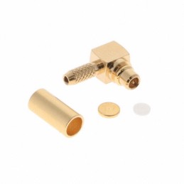 1 pcs : MMCX-P-C-H-RA-CA2 - CONN MMCX PLUG 50 OHM FREE RA