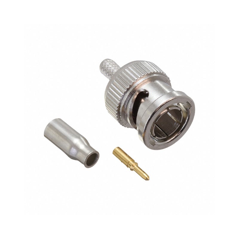 1 pcs : VB10-2061 - CONN BNC PLUG STR 75 OHM CRIMP