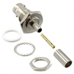 1 pcs : 1-1337433-0 - CONN BNC JACK STR 50 OHM SOLDER