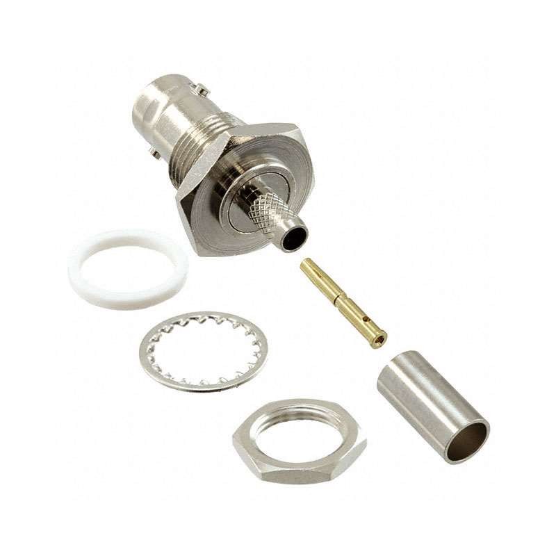 1 pcs : 1-1337433-0 - CONN BNC JACK STR 50 OHM SOLDER