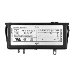 1 pcs : 761-18/003 - PWR ENT MOD RCPT IEC320-C14 PNL