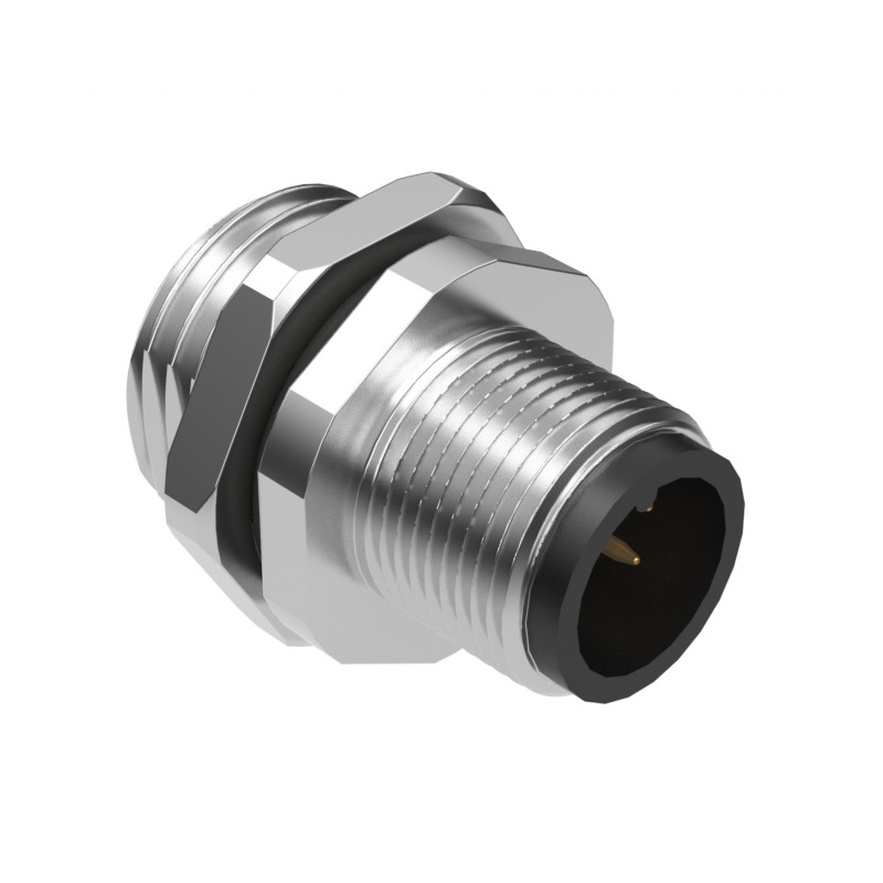 1 pcs : 54-00190 - CONN PLUG MALE 6P GOLD SLDR CUP