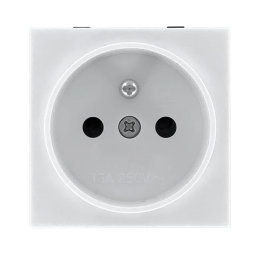 1 pcs : 741W-B/01 - SNAP-IN FRANCE OUTLET RECEPTACLE