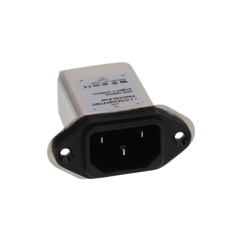 1 pcs : FN9233U-6-06 - PWR ENT RCPT IEC320-C14 PANEL QC