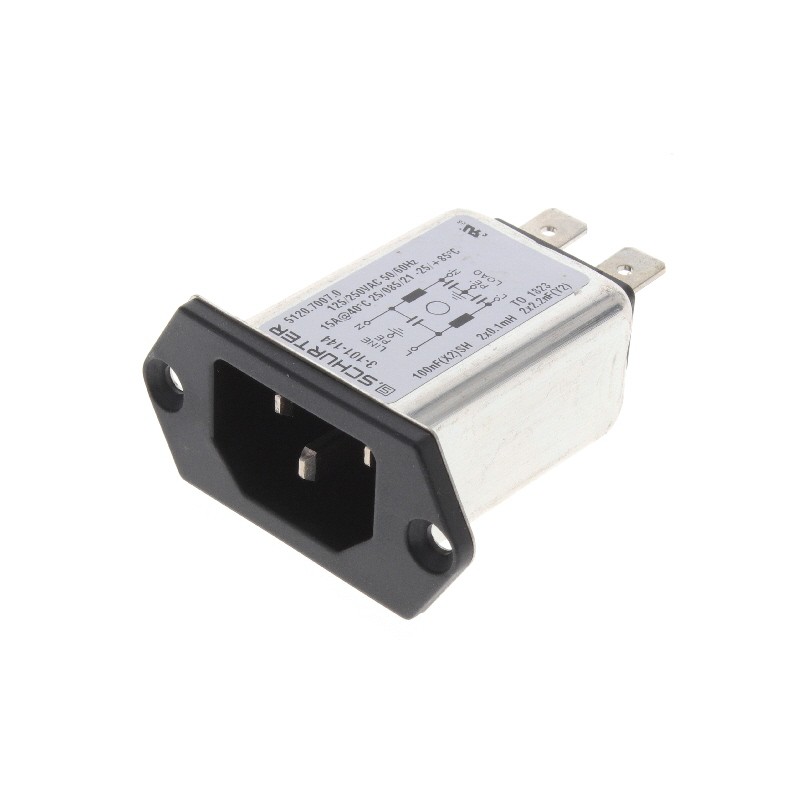 1 pcs : 3-101-144 - PWR ENT RCPT IEC320-C14 PANEL QC