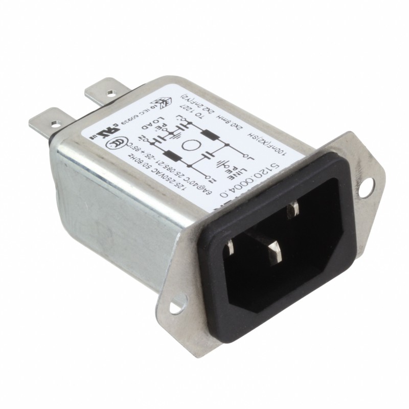 1 pcs : 5120.0004.0 - PWR ENT RCPT IEC320-C14 PANEL QC