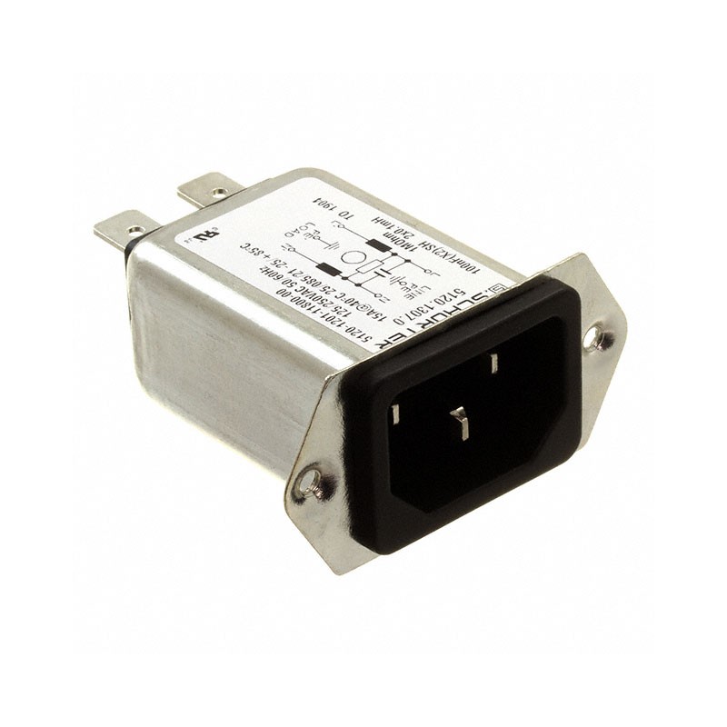 1 pcs : 5120.1307.0 - PWR ENT RCPT IEC320-C14 PANEL QC