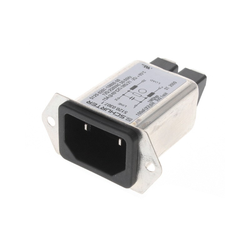 1 pcs : 5120.0307.1 - PWR ENT RCPT IEC320-C18 PANEL QC