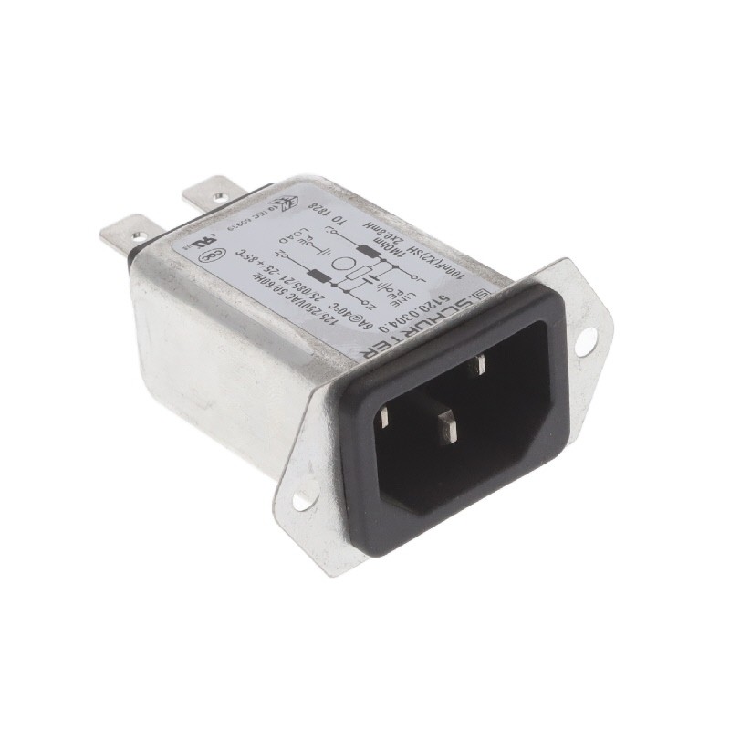 1 pcs : 5120.0304.0 - PWR ENT RCPT IEC320-C14 PANEL QC