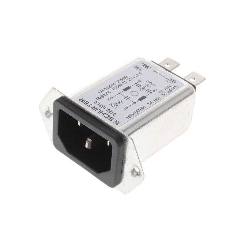1 pcs : 5120.1001.0 - PWR ENT RCPT IEC320-C14 PANEL QC