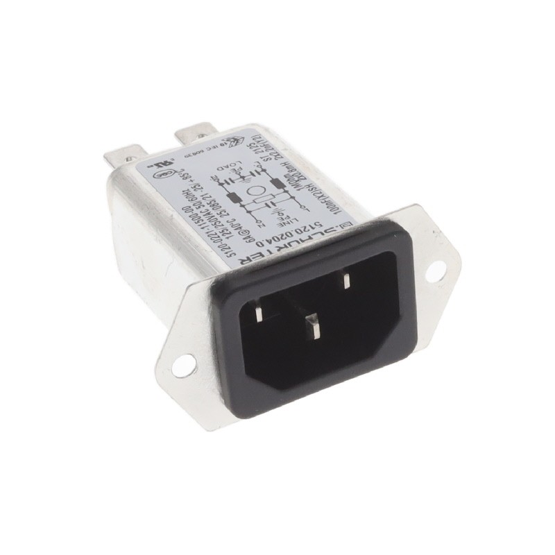 1 pcs : 5120.0204.0 - PWR ENT RCPT IEC320-C14 QC