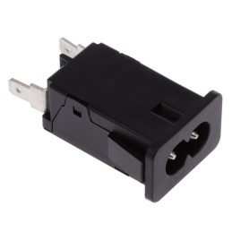 1 pcs : 5008.1114 - PWR ENT RCPT IEC320-C8 PANEL QC