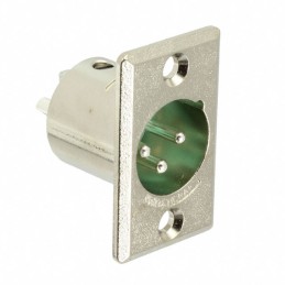 1 pcs : D3M - CONN RCPT MALE XLR 3P SOLDER CUP