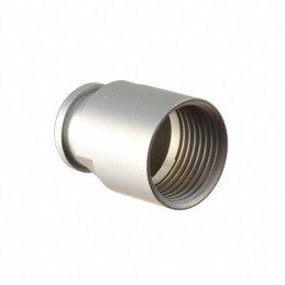 1 pcs : FFM.1B.130.LC - CONN BACK-NUT COLLET SILVER