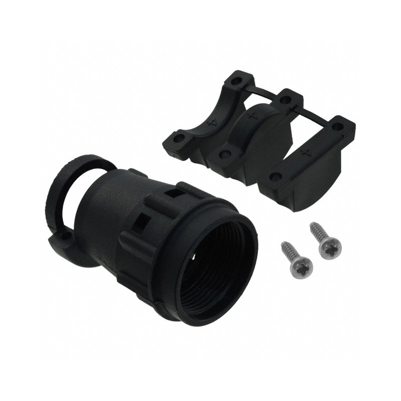 1 pcs : TR14ASR1N - CONN BACKSHELL W/CLAMP SZ 14 BLK