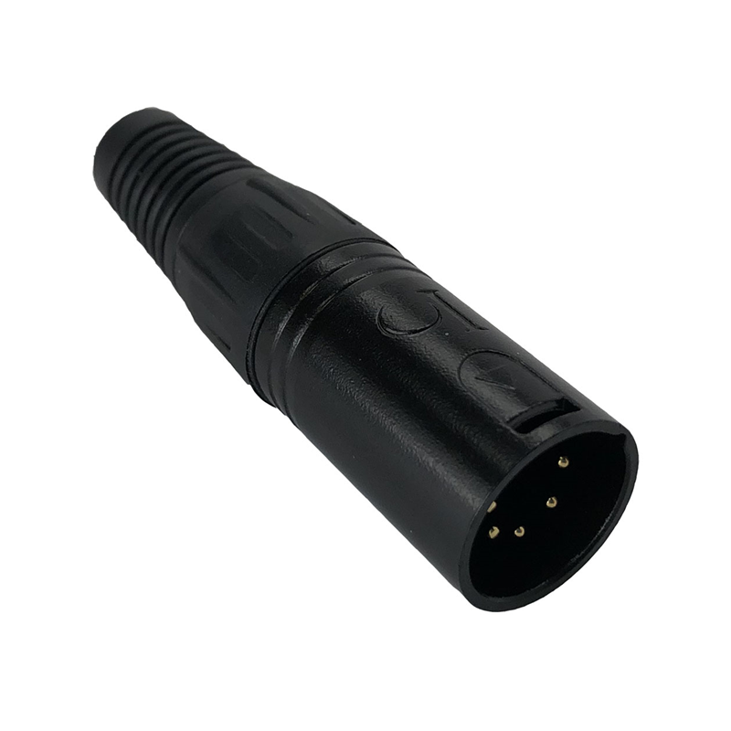 1 pcs : IO-XLR5-M-BKAU - CONN RCPT MALE XLR 5POS GOLD