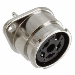 1 pcs : 60HA4FX - CONN RCPT FMALE DIN 4P SOLDER