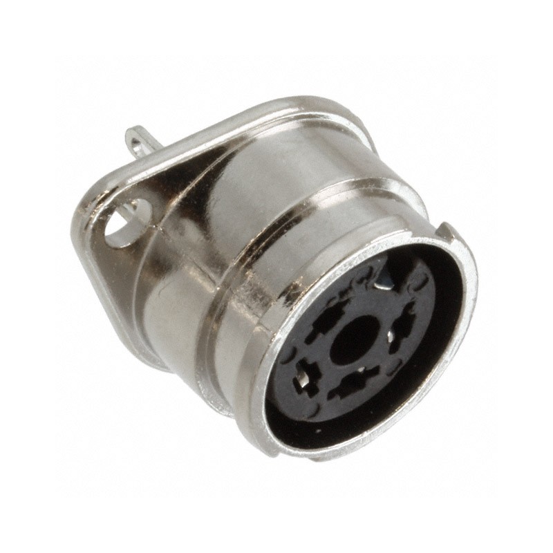 1 pcs : 60HA4FX - CONN RCPT FMALE DIN 4P SOLDER