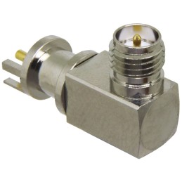 1 pcs : CONREVSMA009 - CONN RPSMA RCPT R/A 50OHM EDGEMT