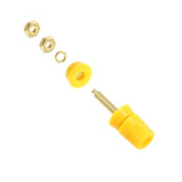1 pcs : 7024 - CONN BIND POST HEX YELLOW
