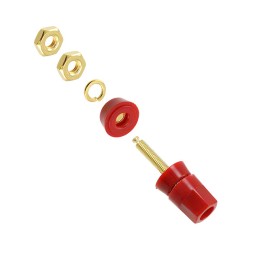 1 pcs : 7016 - CONN BIND POST HEX RED