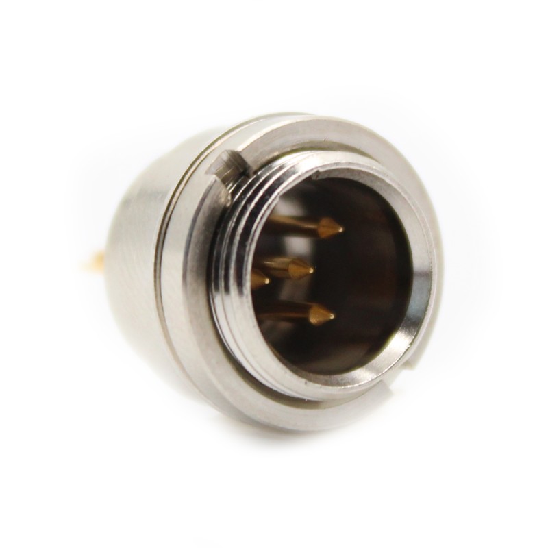 1 pcs : IO-TXLR4-M-PS - CONN RCPT MALE MINI XLR 4POS SLD