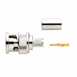 1 pcs : 6752A - CONN BNC PLUG STR 75 OHM SOLDER