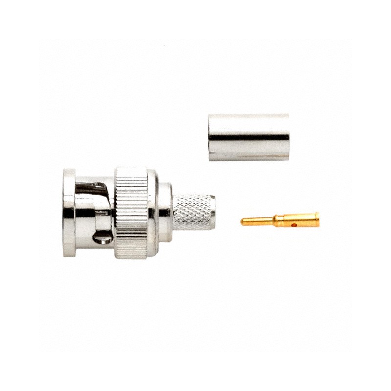 1 pcs : 6752A - CONN BNC PLUG STR 75 OHM SOLDER
