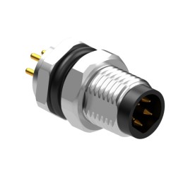 1 pcs : 54-00314 - M8 B-CODE 5POS PLUG PANEL MOUNT