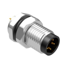 1 pcs : 54-00316 - M8 B-CODE 5POS PLUG PANEL MOUNT