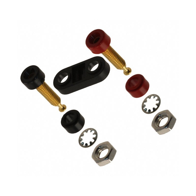 1 pcs : 2143-0 - CONN DBL BANANA JACK MIN TURRET