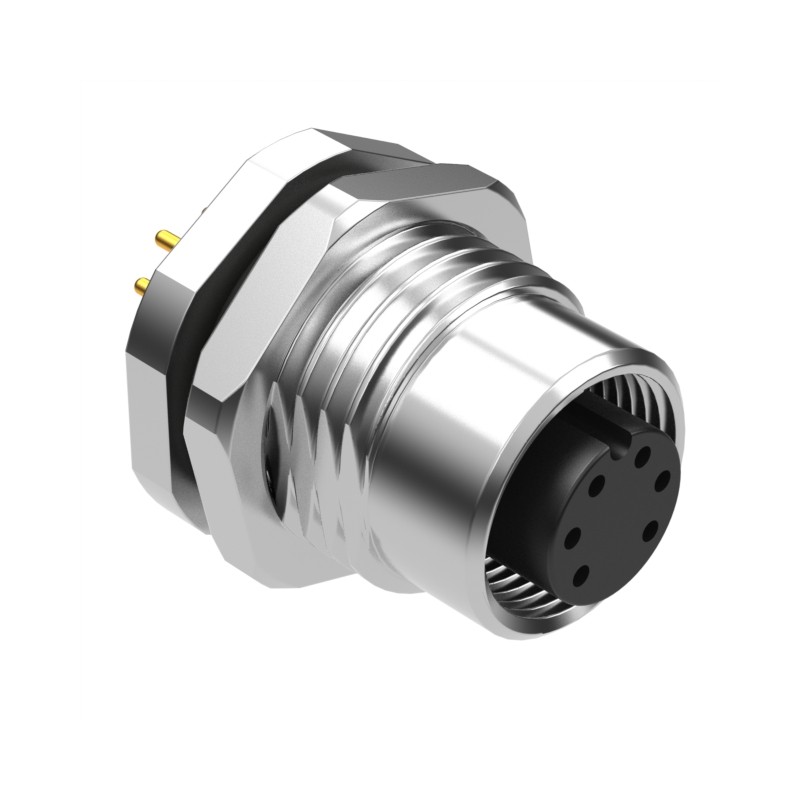 1 pcs : 54-00237 - CONN RCPT FMALE 6POS GOLD SOLDER